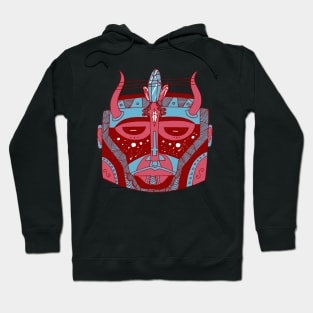 Pastel Tones African Mask No 8 Hoodie